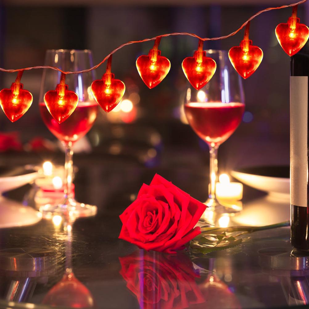 Гирлянда в форме сердца с любовью, 6 метров, 40 светодиодов, гирлянда в форме сердца для свадебной вечеринки