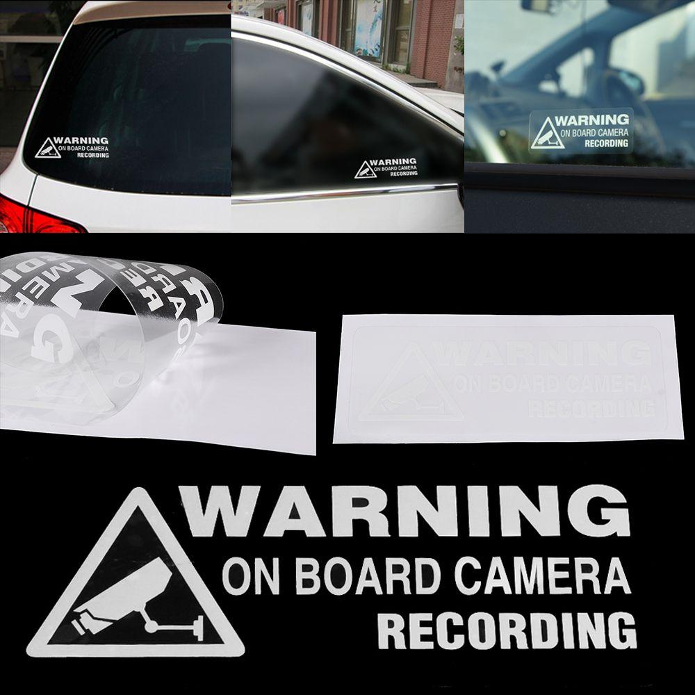 Hot Decor Truck Warning On Board Camera Recording Vinyl Auto Car Sticker