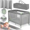 Travel Cot 125 X 65 X 78 Cm RK-240 Gray-mint
