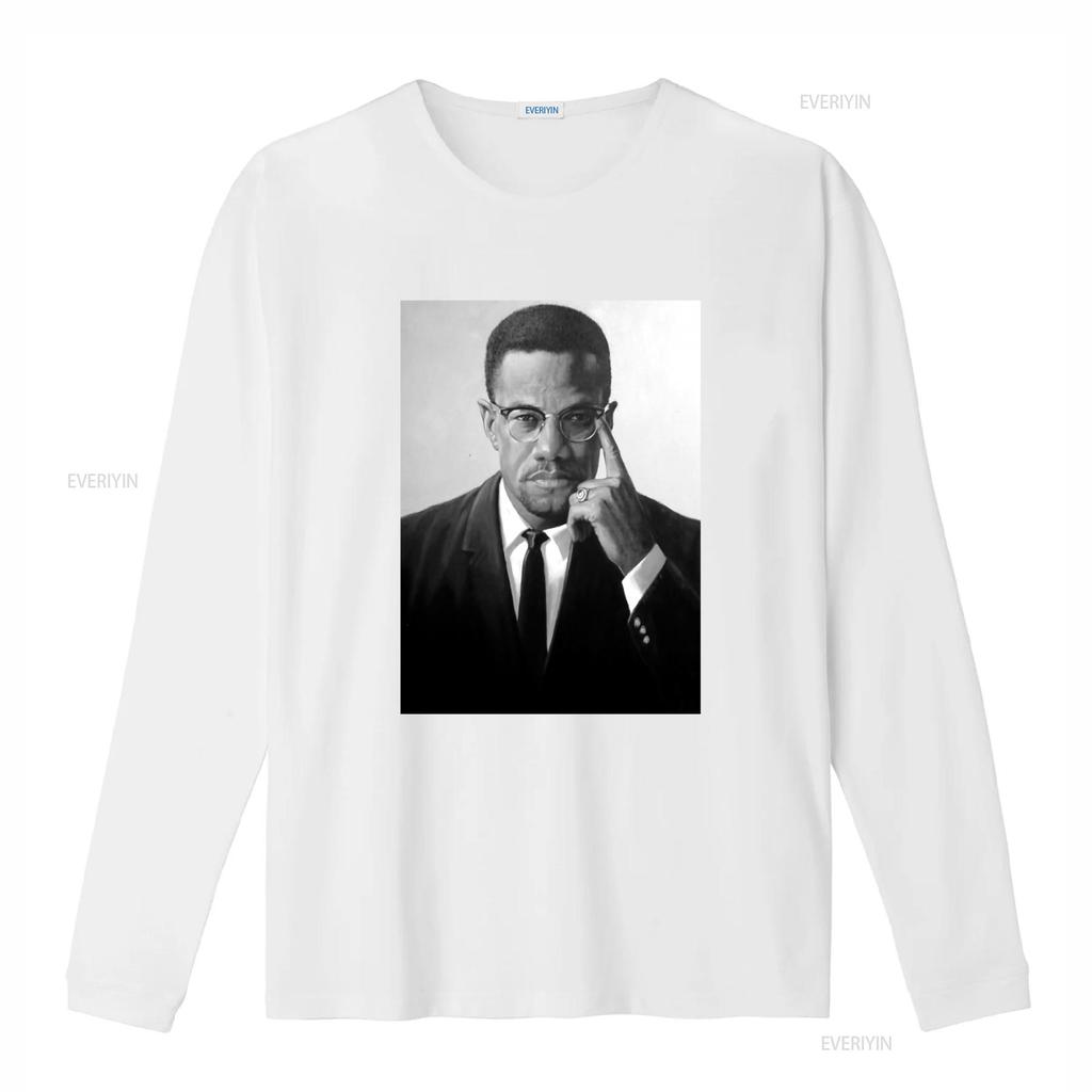 Malcom X Tribute African American Pride Black History Month Lives Matter T Shirt vintage Washed streetwear Stretched Slightly