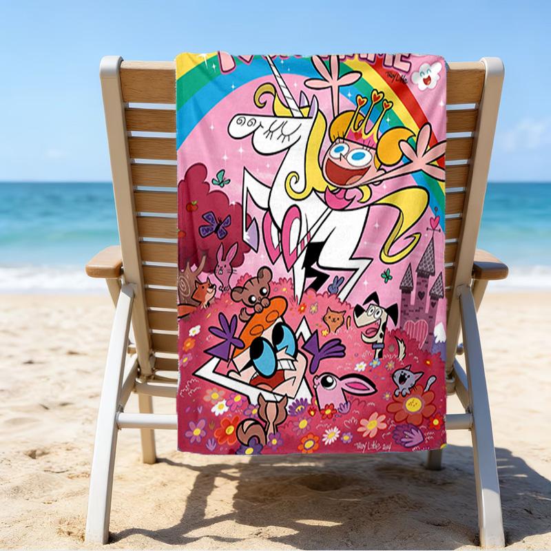 Custom Name Beach Towel Dexter Power Adventure Beach Towel, Soft Microfiber, Gift for Her/Him, Birthday, for Pool, Beach, Travel, Fan gifts