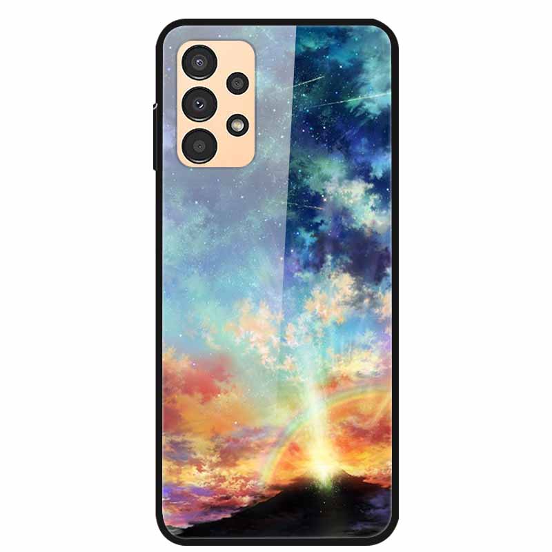 Чехол для Samsung A53 5G 2022 Мраморное Закаленное Стекло Жесткая Задняя Крышка для Samsung Galaxy A33 A73 5G Чехлы для Телефона Защитные Fundas
