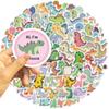 100Pcs Cartoon Dinosaur Stickers Waterproof PVC Cute Animal Decals DIY Vinyl Art Decoration Skateboard Luggage Water Phone Case Graffiti
