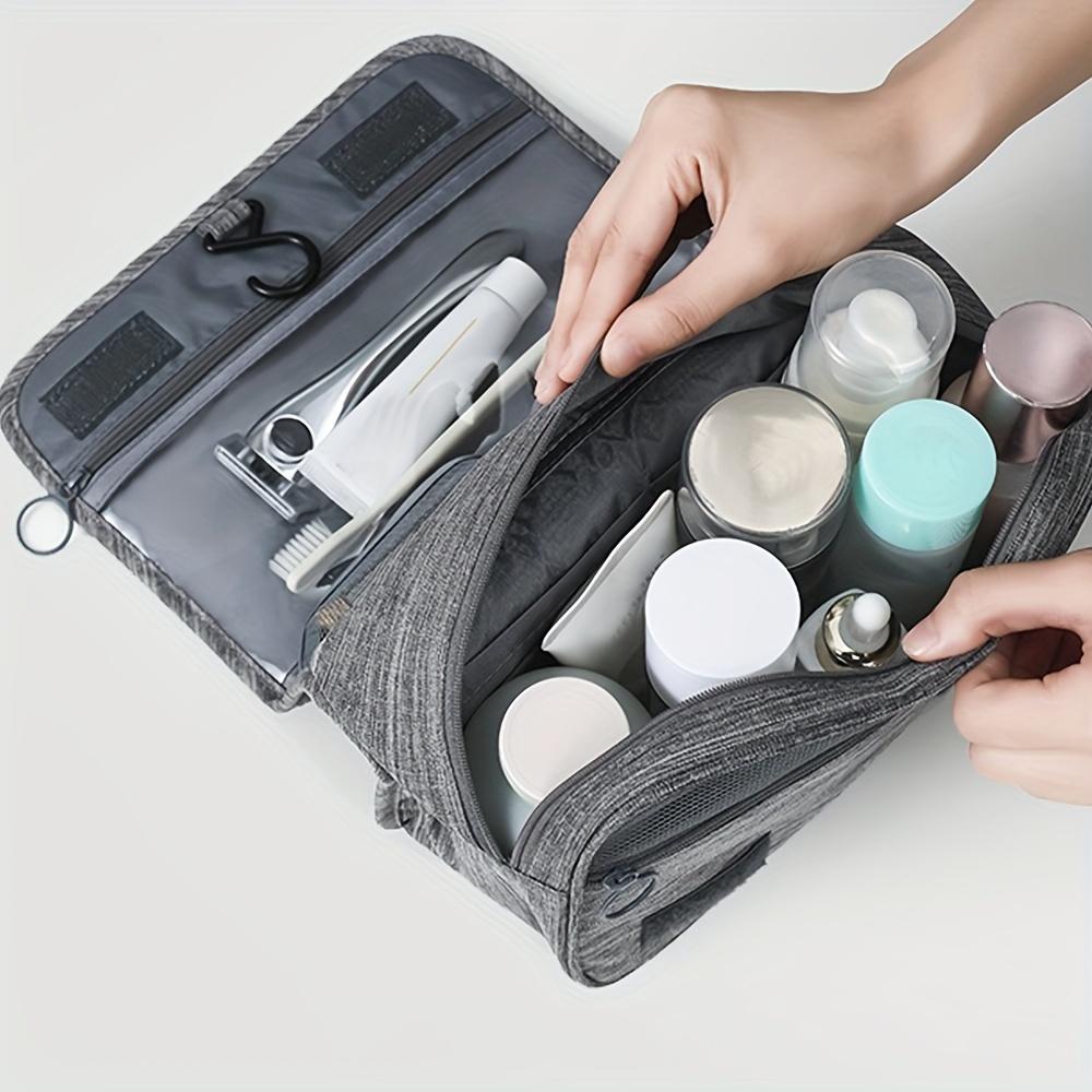 1pc Toiletry Bag Hook Makeup Bag, Multi Functional Waterproof Cosmetic Storage Bag, Travel Men Women Hand Wash Storage Bag