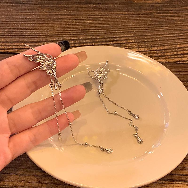 Серьги-бантики с кисточками в корейском стиле класса люкс — элегантный длинный дизайн для женщин