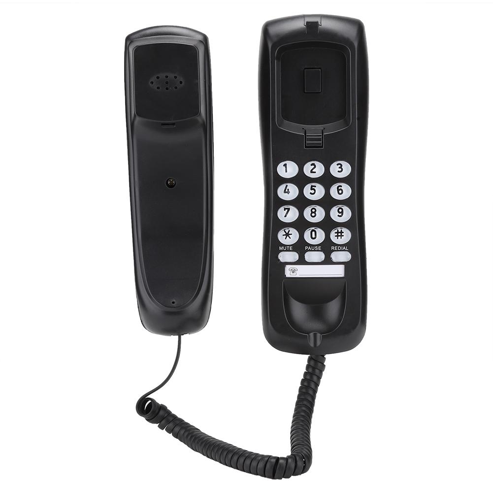 KX T628 Black for English Wired Desktop Wall Phone Landline Telephone for Home Office