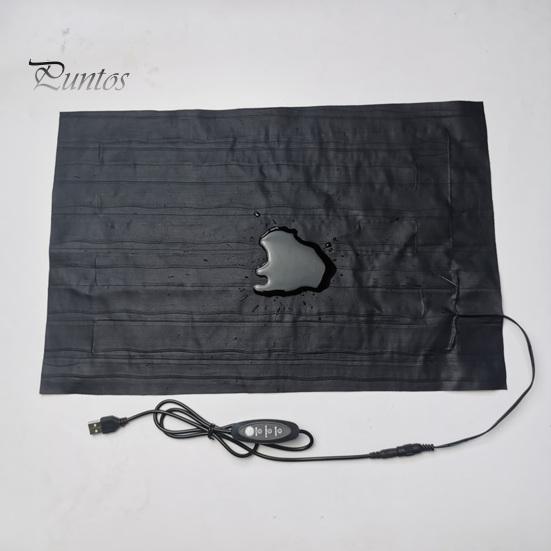 Heating Blanket Pet Heated Pad Temperature Adjustable Super Soft Waterproof Plug-and-Play Overheating Protection Keep Electric Warm Faux Leather