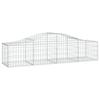Gabion with High Arch 200x50x40 60 cm Galvanized Iron