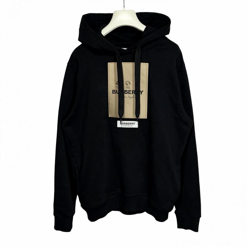 Burberry Худи с капюшоном Черное Мужское Размер S Модель 8057100