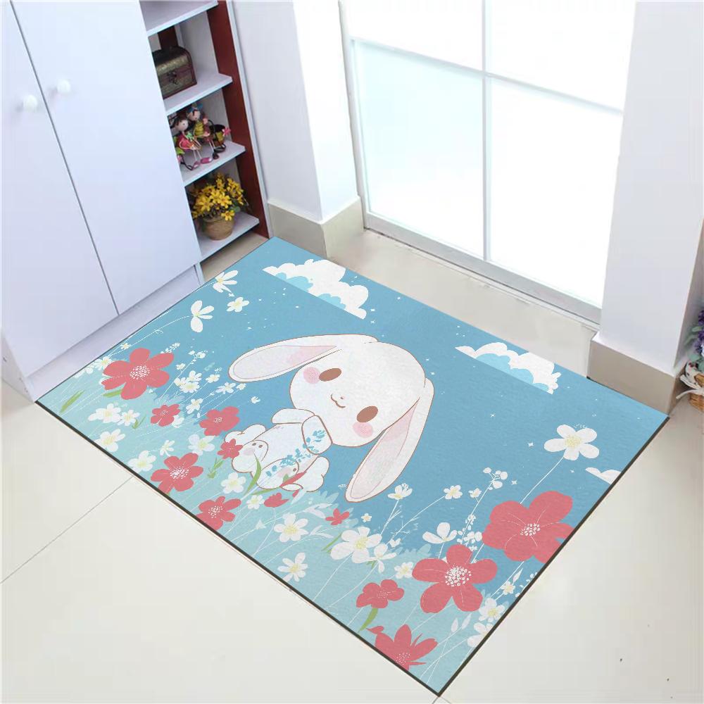 Коврик для прихожей Sanrio Cinnamoroll Коврики для гостиной Молитвенный коврик Добро пожаловать домой Впитывающий коврик для ванной Кухонный декор Напольные коврики