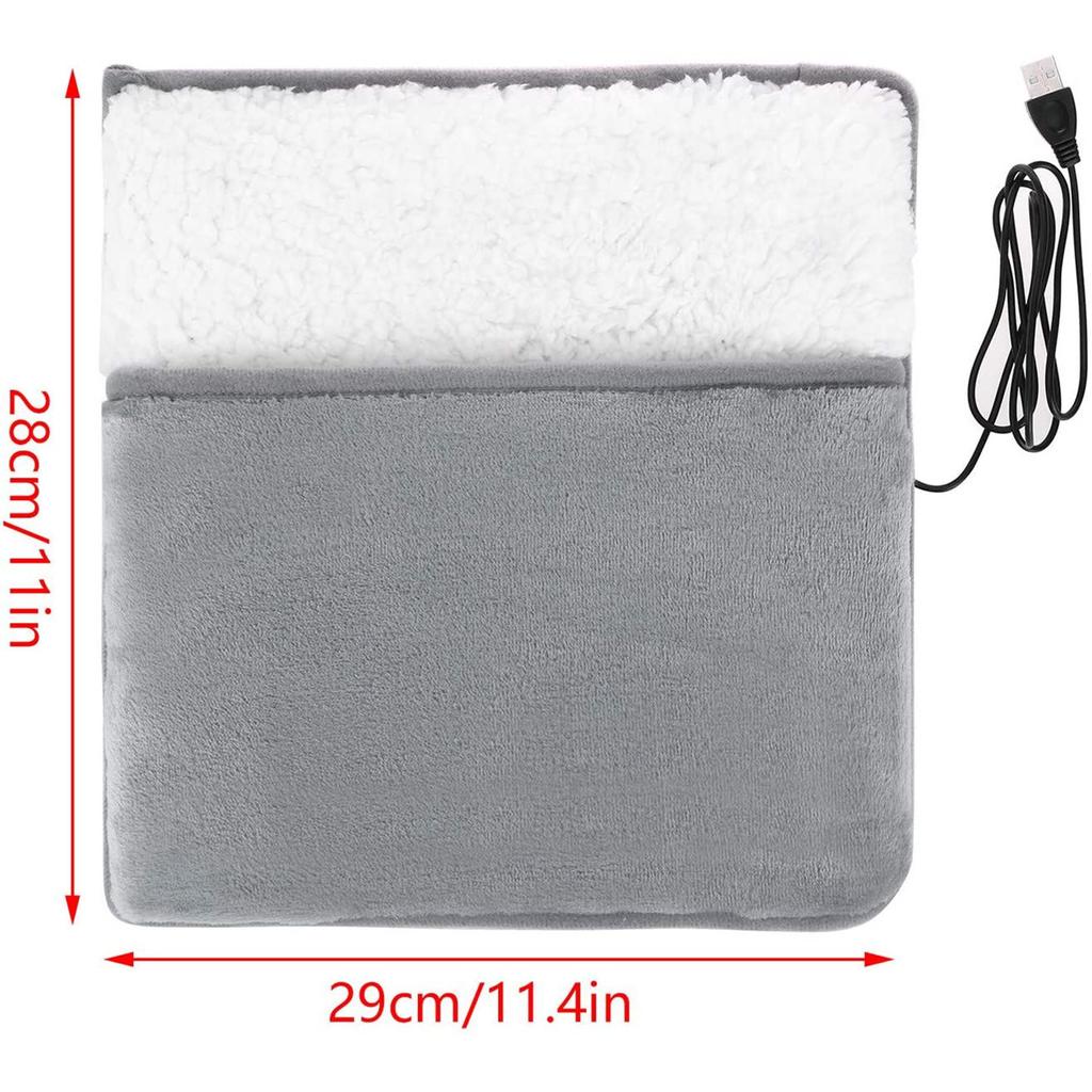 USB Foot Warmer Pad Soft Winter Feet Warmer Foot Heating Pad Heated Foot Warmer Electric Heating