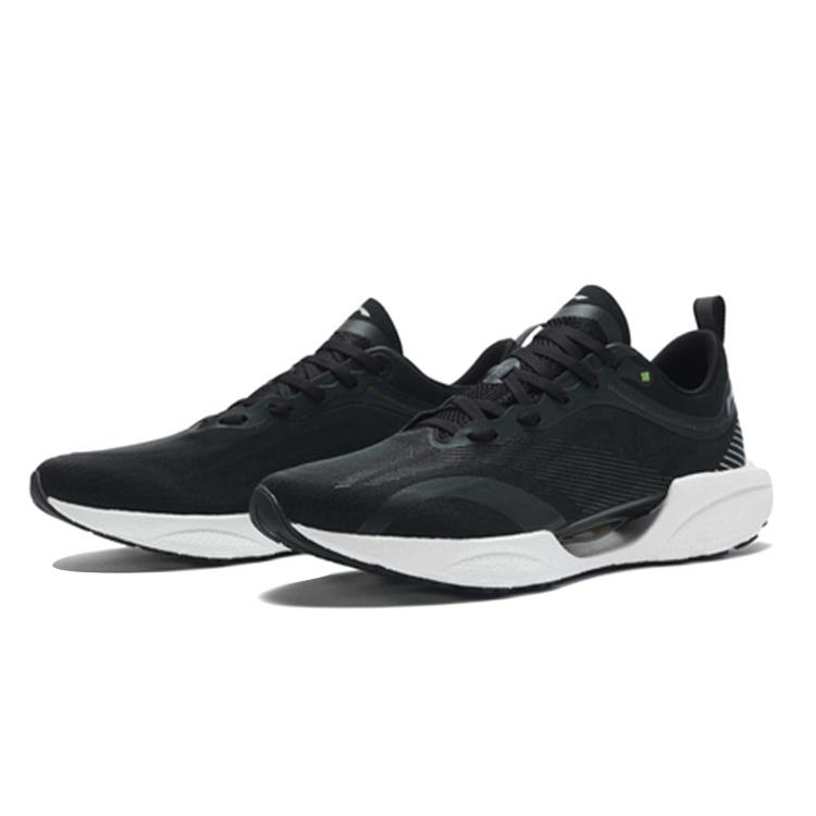 Li Ning Super Light 18 Тканевая Амортизация Легкие Низкие Беговые Кроссовки Мужские Черные ARMR007-2