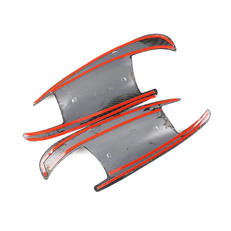 Карбоновая текстура, внешняя дверная ручка автомобиля/накладка на чашу для Mercedes Benz CE GLK ML CLA Class W166 W117 X204 W204 W212