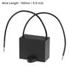 uxcell CBB61 24uF 250V AC 2-Wire Metallized Polypropylene Film Capacitor 48x38x26mm for Fan Pump Motor Generator