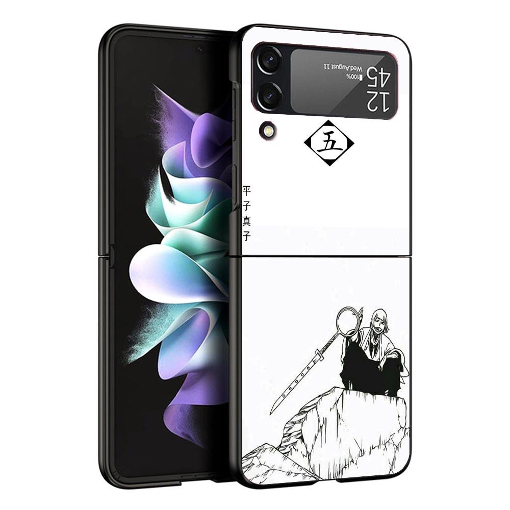 Чехол для телефона Bleach Shinji Hirako Black для Samsung ZFlip7 ZFlip6 ZFlip5 ZFlip4 ZFlip3 5G Жесткий Защитный Galaxy Z Flip 3 4 5 6 7