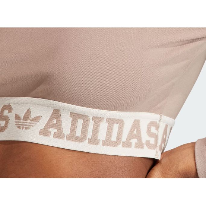 adidas Футболка Originals Neutral Court Graphic Tee для женщин, топы, розовые, коричневые IS5267