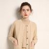 Женский кашемировый кардиган Qinghe Cashmere 100% кашемир Женский осенне-зимний кашемировый кардиган Мягкий и теплый