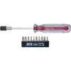VESSEL Hex Driver Set (10 Bits Included) Short Bit Interchangeable TD-6310HX
