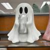 Halloween Ghost Can Holder Cute Ghost Drink Holder Stand for Coke Can Funny Party Desktop Ghost Statue Resin Ornament Home Decor