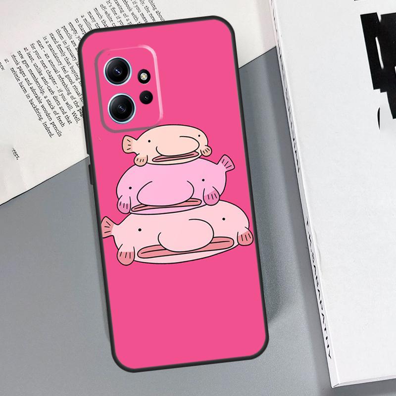 Cartoon Blobfish Case For Xiaomi Redmi Note 14 10 11 12 13 15 Pro Plus Cover For Redmi 15 15C 14C 12C 10C 13C
