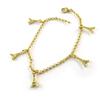 [N3404] - Gold Plated Bracelet 'Eiffel Tower' Gold