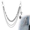 Gothic Tassel Pant Chain Y2K Multi-layer Key Chains Fashion Jeans Chain  For Men Women