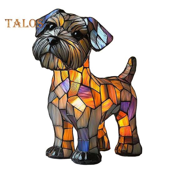 Ночной светильник Dog Series Art Decor с мягким свечением, без мерцания, с питанием от USB, светодиодная настольная лампа, расписанная вручную, с изображением животных, декор для стола