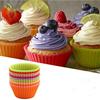 12Pcs 7Cm Muffin Cupcake Liners Mold Silikon Form Silicone Mold Cake Bakeware Cozinha Pastry Tool