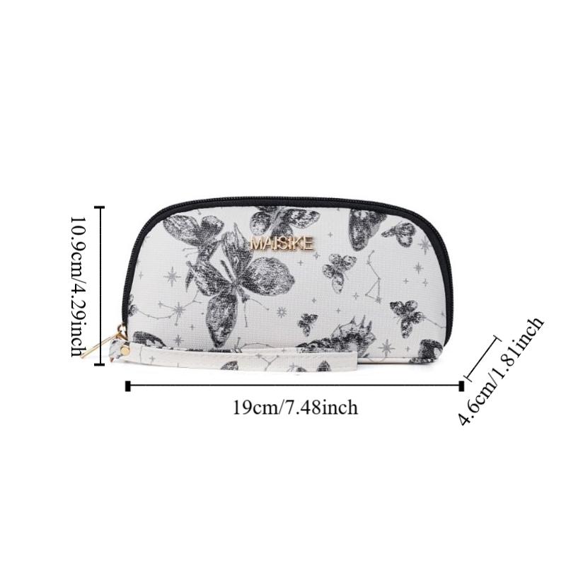 Jacquard Flower Handbag Coin Pocket Women Long Purse Portable Butterfly Clutch Wallet Travel