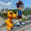 15cm/5.9in Anime Digimon Adventure Figure Yagami Taichi and Agumon Action Figures Pvc Statue Collection Model Toys Gifts