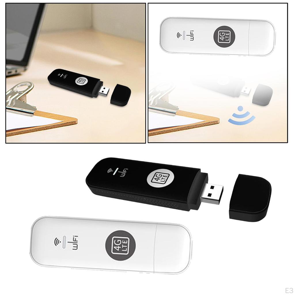 4G LTE USB WiFi модем-роутер Сетевой адаптер Высокоскоростной Поддерживает 8 подключений устройств Европейский