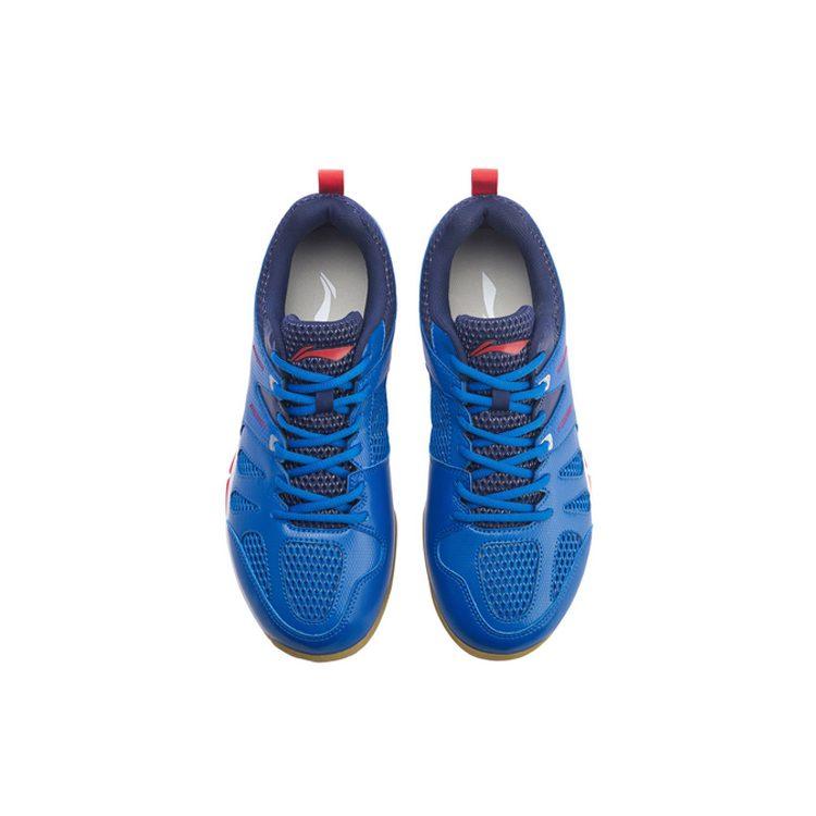 Li Ning Swirl V2 Амортизация Легкие Нескользящие Низкие Бадминтонные Кроссовки Унисекс Синие AYTP029-1