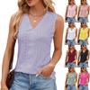 Women's 2024 Spring/Summer V-Neck Lace Stitching Sleeveless Loose Vest Top