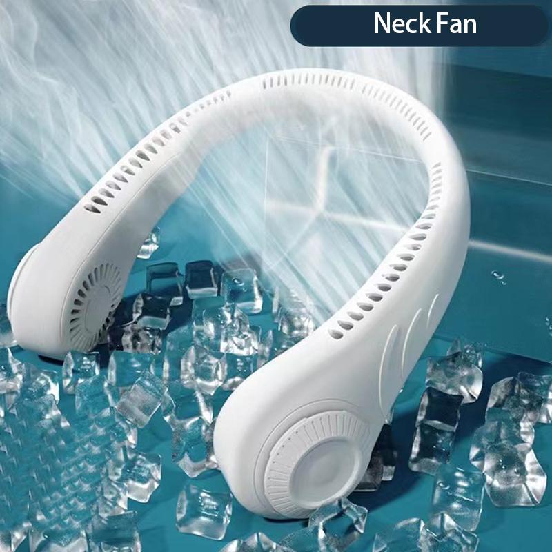 BlanCooling Neck Fan Mini Portable Rechargeable USB Fan with 5V Wind Speed for Outdoor Running Car Household RV Hotel Use
