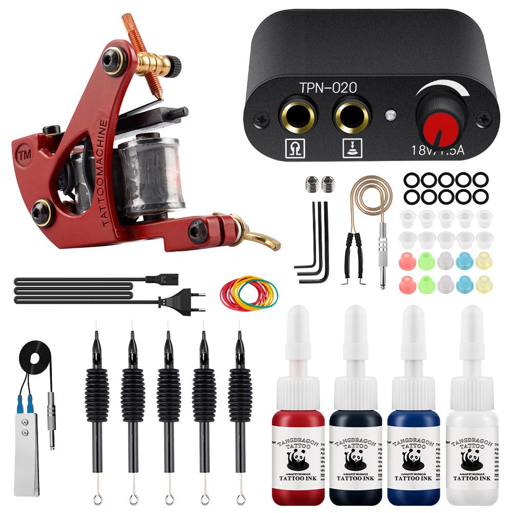 Набор тату-машинок PHOENIXY с иглами питания и чернилами для боди-арта