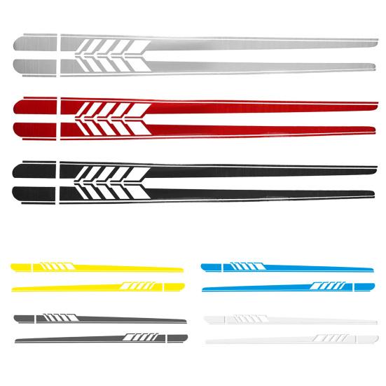 Наклейка на кузов автомобиля, стильная солнцезащитная изысканная боковая полоска на двери, юбка, наклейки, внешние аксессуары