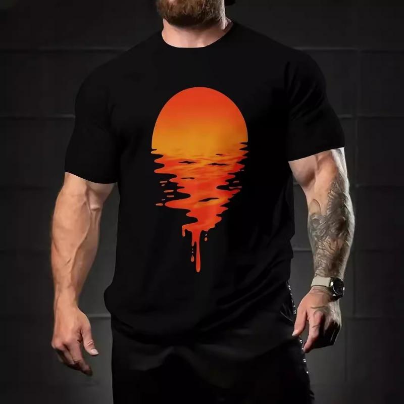 T-shirt Casual New Men's Korean Version 2025 Trendy Brand Sexy Loose Short Sleeved Summer Top