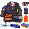 Тактический жилет для бластеров Nerf для мальчиков и защитные очки для 2 штук [NexPon] Strike, стрелы, маска, обоймы, дети,