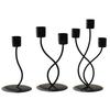 Taper Candle Holder Metal Curved Candle Holder Table Centerpiece Tapered Pillar Candles Holder for