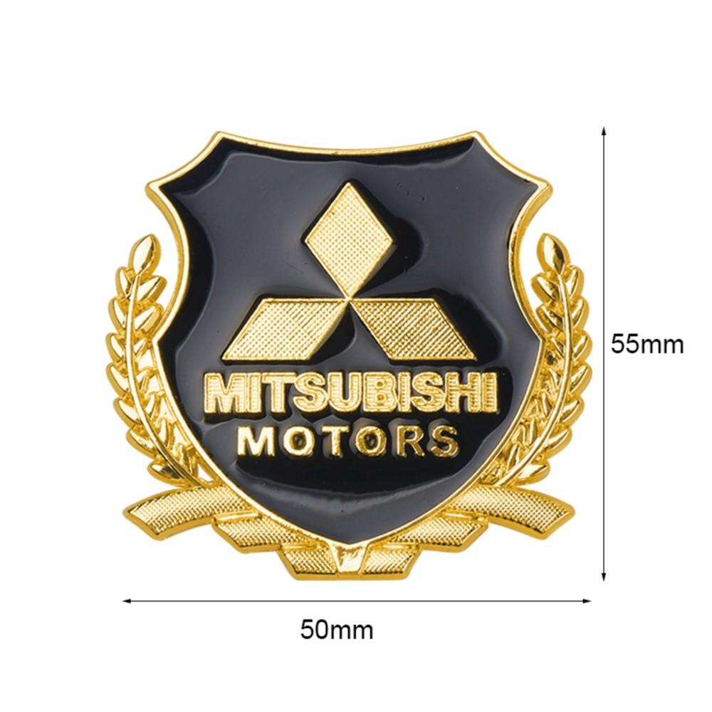 3D Metal Car Emblem Side Trunk Door Window Stickers Decoration Decals For Mitsubishi Asx Lancer Pajero Outlander Delica Eclipse