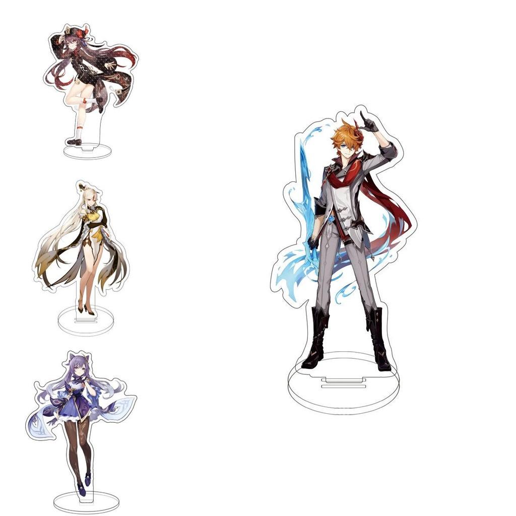 Genshin Impact Барбатос Кэцин Барбара Хутао Акриловая подставка для фигурки Идеально для декора