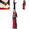 Girls Halloween Vampire Costume Spooky Cosplay Outfit For Dance