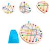 Rope Untangle Puzzle Challenge Toy,Puzzle Games,color Learning Interactive Untie Knot Toy,Board