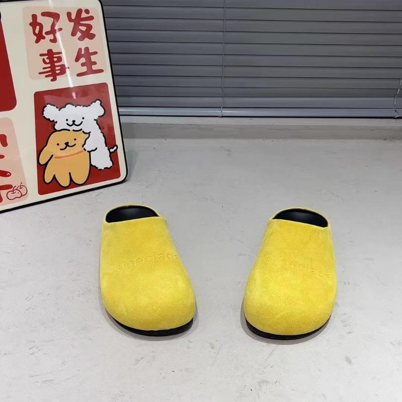 Модные женские модные шлепанцы баотоу Женские модные с круглым носком с глубоким вырезом из замши на мягкой подошве противоскользящие износостойкие туфли на плоской подошве