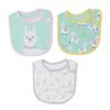 3 шт. Детские слюнявчики с милым принтом, полностью хлопковые, мягкие, впитывающие, на кнопках, слюнявчики для прорезывания зубов и