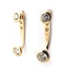 Les Trésors De Lily [M9957] - Gold Plated Earlobes 'Sissi' White Gold - 16x5 Mm