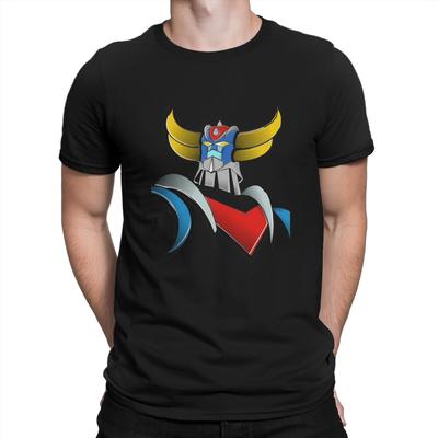 UFO Робот Goldrake Grendizer Аниме Goldorak UFO Робот Grendizer E Футболка Панк Мужские Футболки Летняя Одежда Харадзюку Футболка с Круглым Вырезом