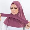 Snap Fastener Ramadan Hijab Soft Islam Headwrap Triangle Hair Scarf  Hair Accessories