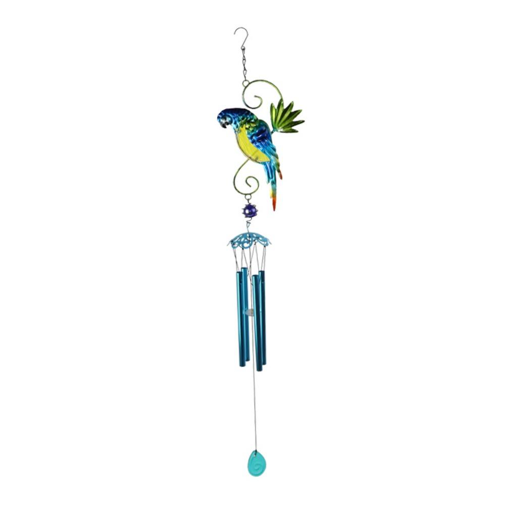 Fashion Creative Bird Wind Chimes Metal Outdoor Indoor Parrot Bell Handmade Retro Ornament