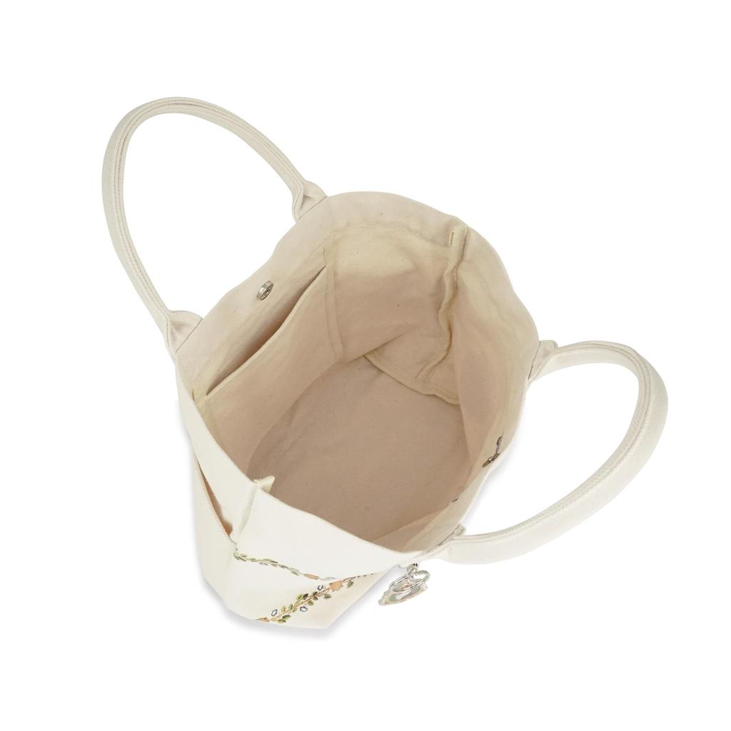 АКСЕССУАРЫ Мини-тоут из парусины Медальон Слоновая кость БЕСПЛАТНО [Paul & Joe] [Paul & Joe] PJA-B1192 PJA-B1192